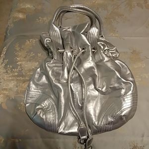 🔴Bogo sale* Large gray drawstring purse
